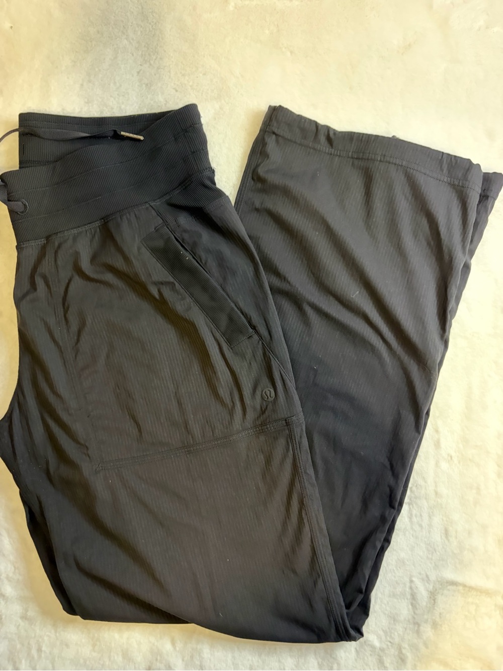 lululemon Dance Studio Pants Women’s 8 Black Drawstring Wide Leg - Picture 11 of 11